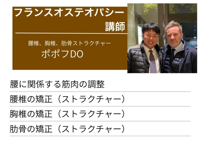 フィリップ・ブルディーノ DO フランスオステオパシー国際セミナー 組織テクニック 講師